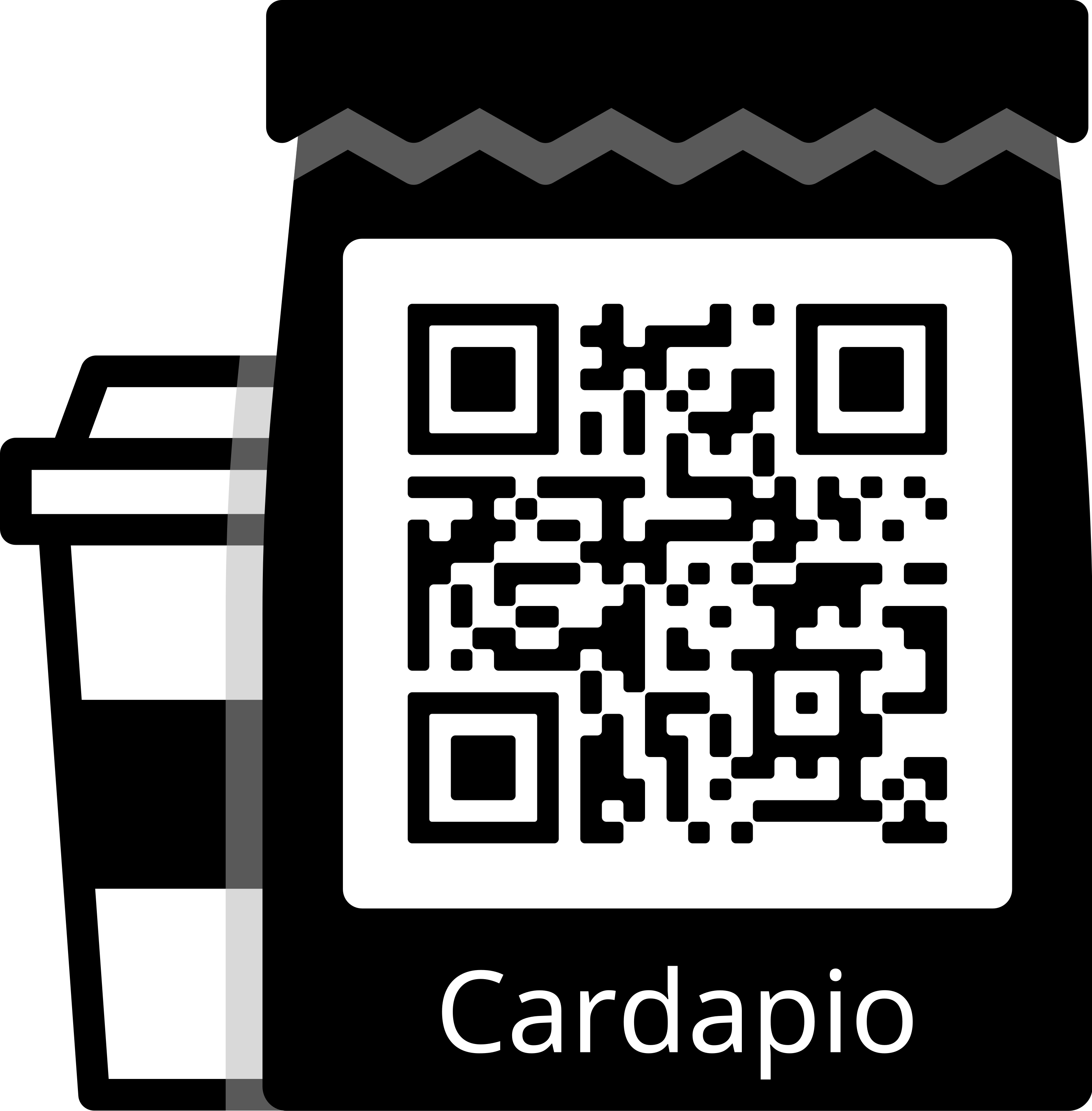 qr code para abrir o cardapio em pdf